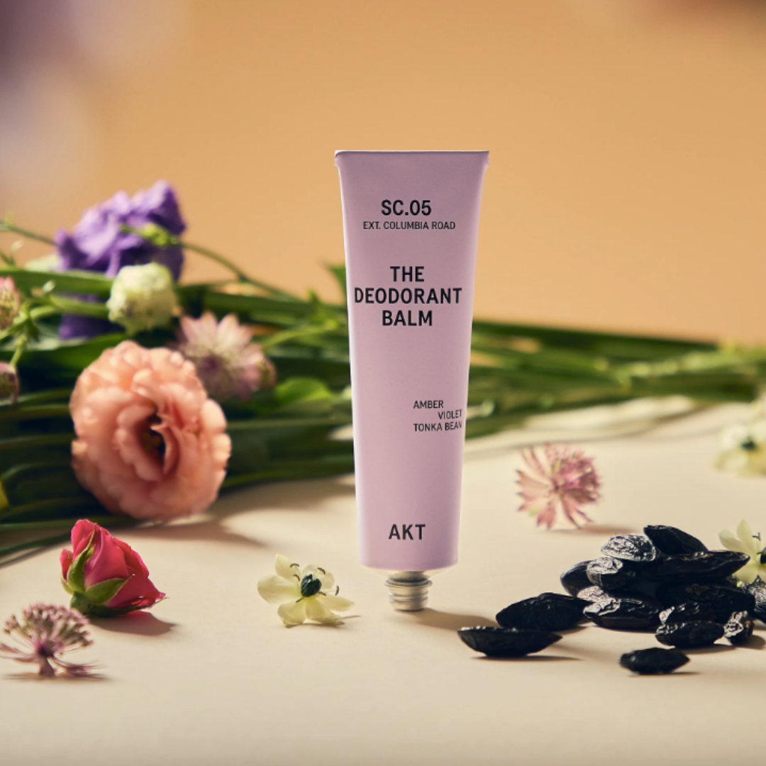 Natural Deodorant Balm by AKT London in Columbia Road scent